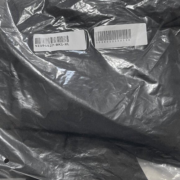 Women’s Black Long Sleeve Relaxed Fit Layered Dress XL Knee Length Self Tie Belt - Picture 10 of 10